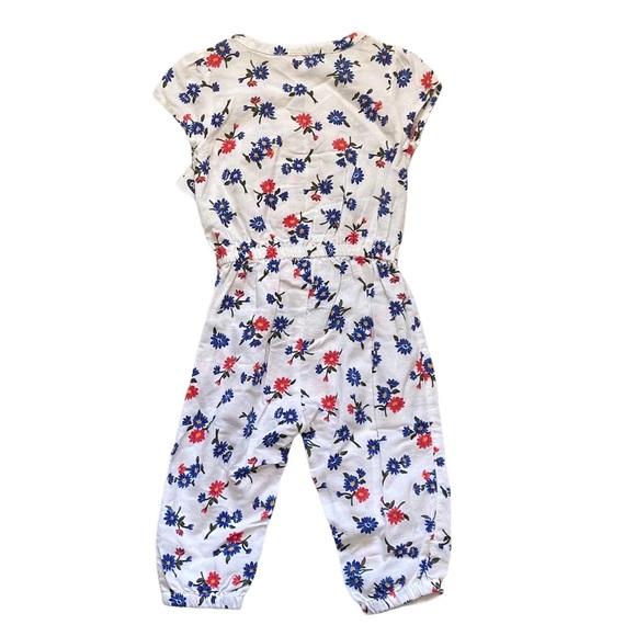 Old navy floral cinched waist jumper 18-24 months - Picture 2 of 7